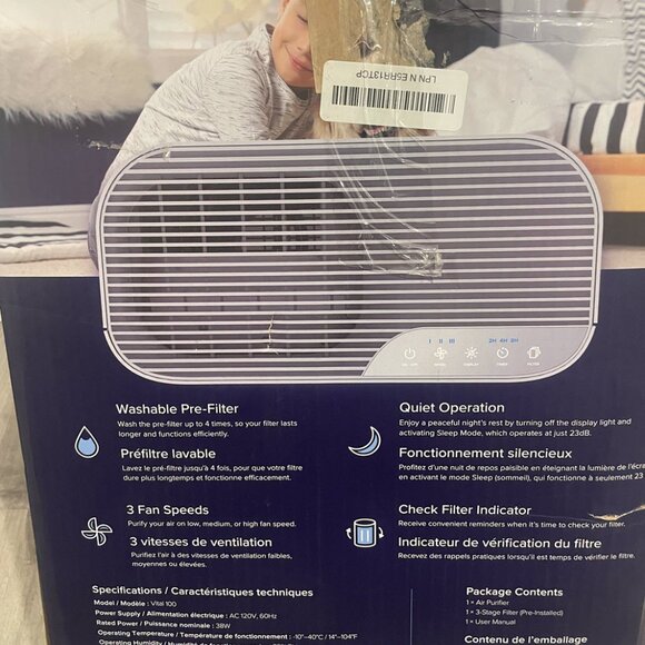 Levoit VITAL 100 Air Purifier w/ True HEPA Filter Ozone Free - Picture 6 of 10